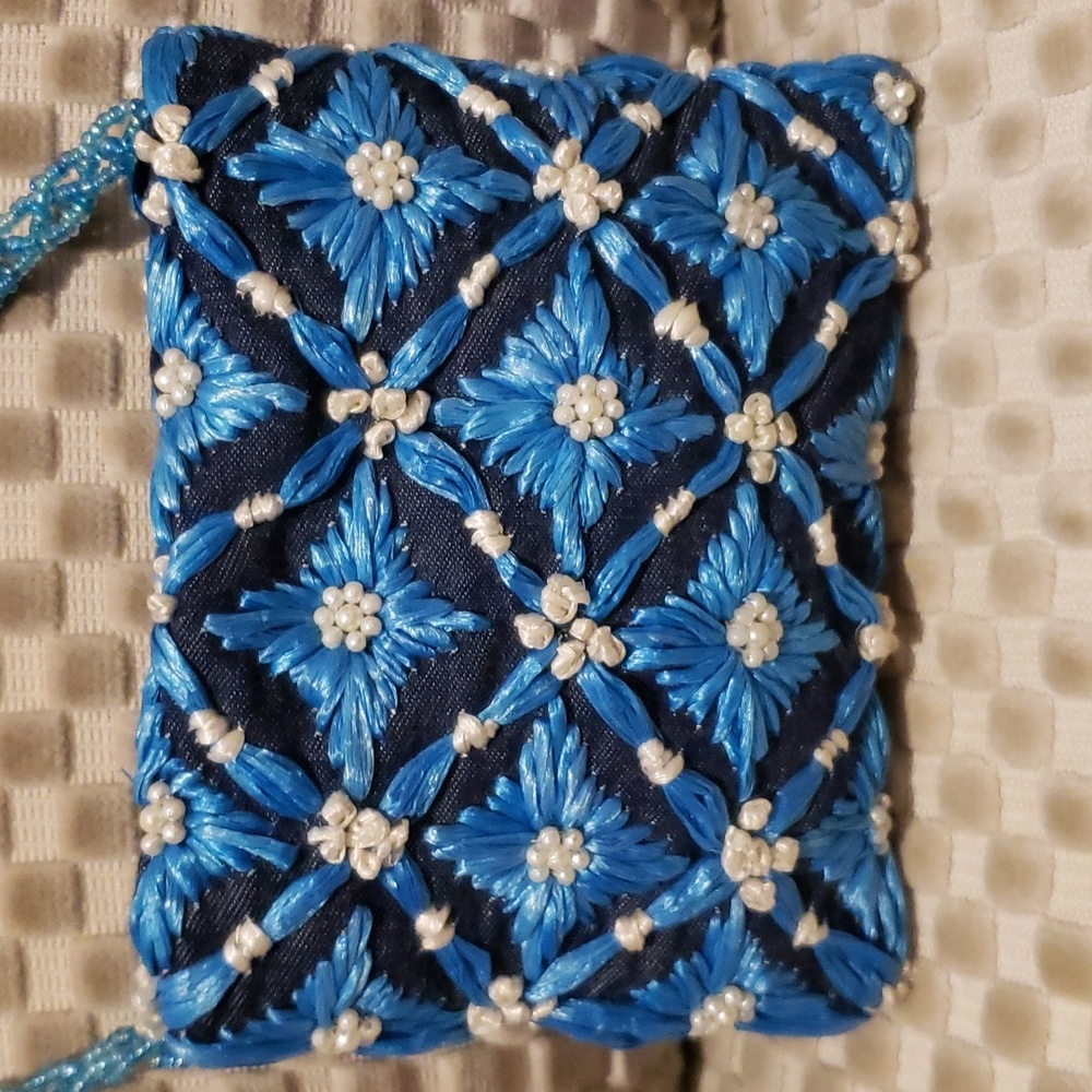 Pierre Urbach Demin Beaded Bag